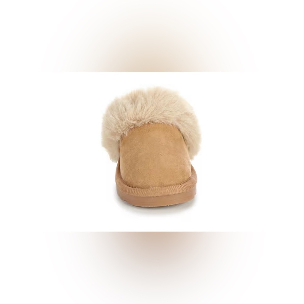 MIA Tan Faux-Fur Backless Slide Big Kids Girl - Picture 2 of 13